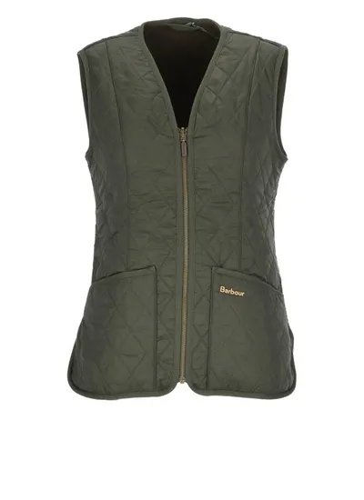 Barbour Betty Fleece Liner In Green