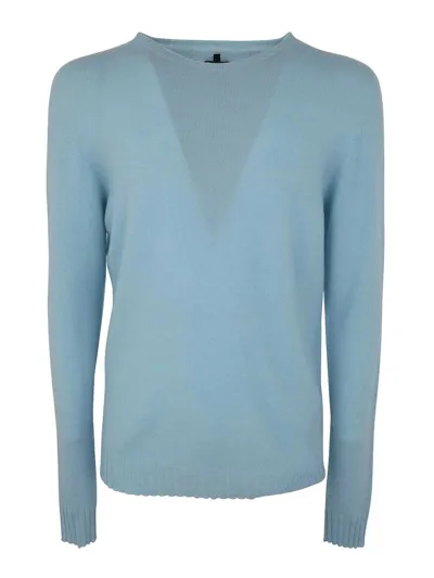 Md75 Cashmere Crew Neck Sweater In Blue