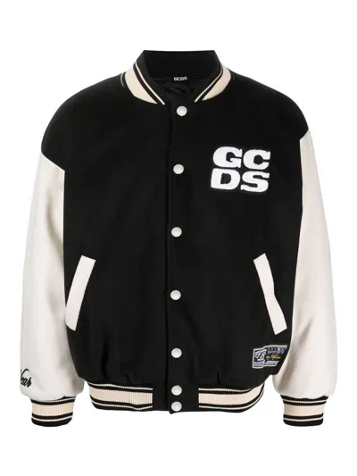 Gcds Wirdo Wirdo Bomber Jacket In Black