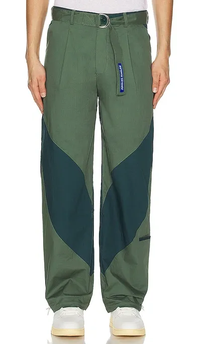 Jungles Slant Pants In Green