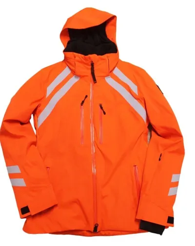 Pre-owned Bogner Fire + Ice Dewi T Damen Ski Jacke Orange Weiss Grösse 36 S 42 L Neu