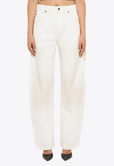 Darkpark Audrey Barrel-leg Jeans In White