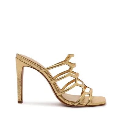 Schutz Julianna Weekend Sandal In Gold