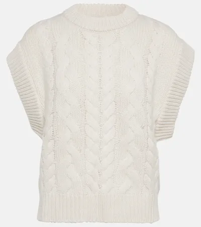 Lisa Yang Hayley Cashmere Vest In White