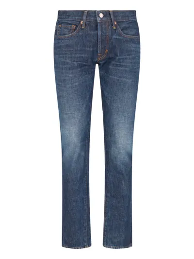 Tom Ford Slim Jeans In Blue