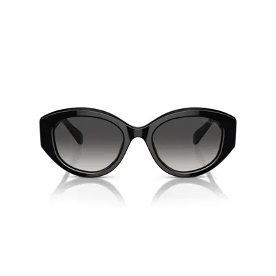 Swarovski 53mm Gradient Cat Eye Sunglasses In Black