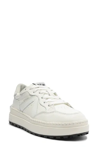 Schutz Leather Low-top Sneakers In White