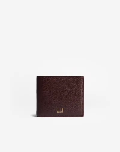 Dunhill Duke Fine Leather 8cc Billfold In Red