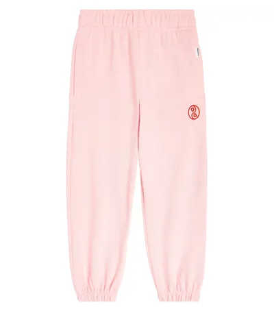 Molo Kids' Adan Cotton Sweatpants In Pink