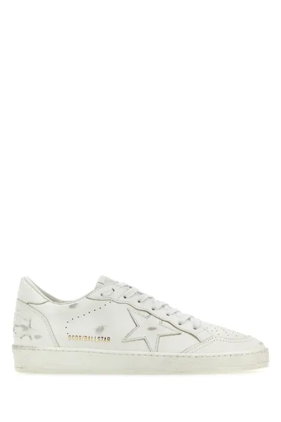 Golden Goose White Super-star Low Top Leather Sneakers