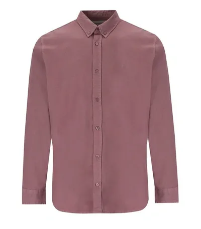 Carhartt Long Sleeve Bolton Shirt Daphne (garment Dyed) In Pink