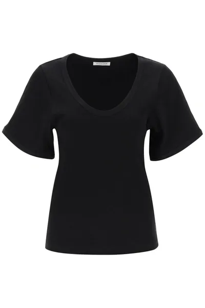 By Malene Birger Lunai Ribbed T-shirt In Black