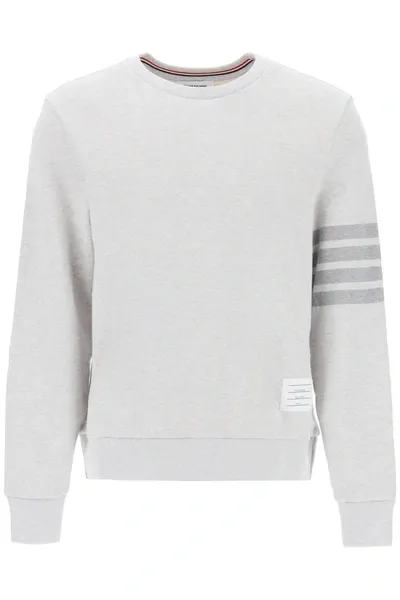 Thom Browne Grey 4-bar Sweatshirt In Gray