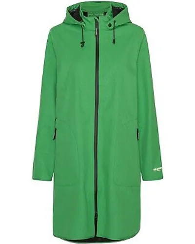 Pre-owned Ilse Jacobsen Softshell-mantel Rain128 Stehkragen Übergangsmäntel Damen Neu In Evergreen