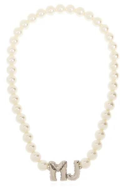 Marc Jacobs The  Balloon Pearl Necklace In White