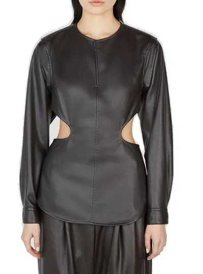 Issey Miyake Figure Top Female Brown In Black