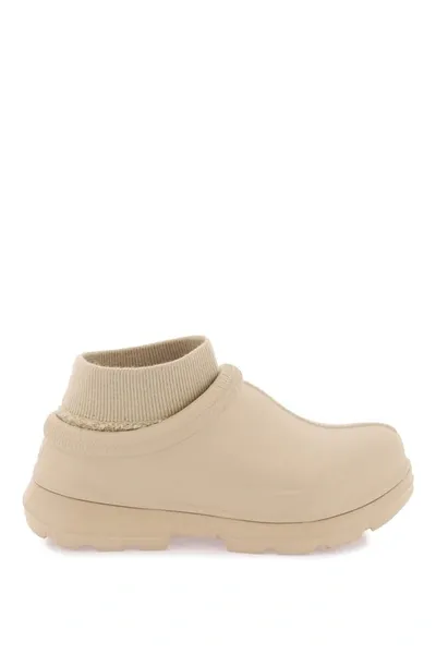 Ugg Tasman X Sherpa And Rubber Slides In Neutral