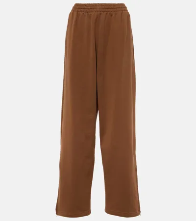 Wardrobe.nyc X Hailey Bieber Cotton Jersey Track Pants In Brown