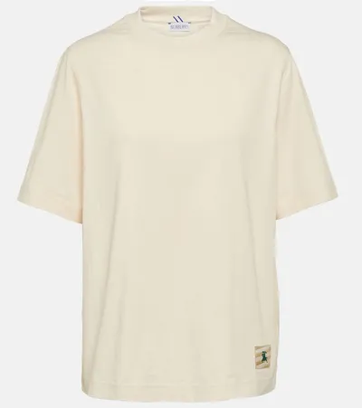 Burberry Ekd Cotton Jersey T-shirt In White