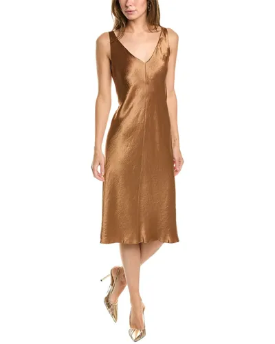 Vince Satin Slip Dress In Nile