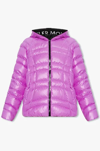 Moncler Narlay Hooded Quilted Ripstop Down Jacket In Pink