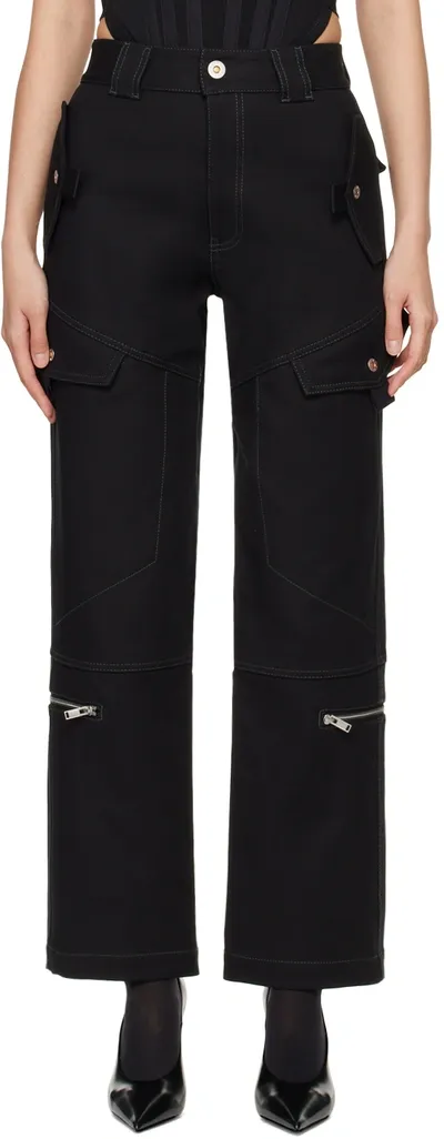 Dion Lee Black Tactical Cargo Pants