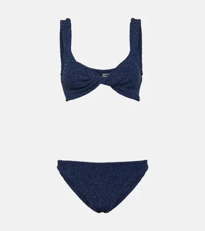 Hunza G Juno Bikini Set In Navy