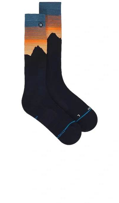 Stance Rising Snow Sock In Navy