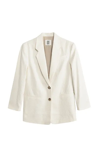 By Malene Birger Buttoned Blazer In Ivory