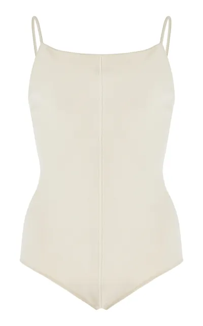 Proenza Schouler Serena Knit Bodysuit In Ivory