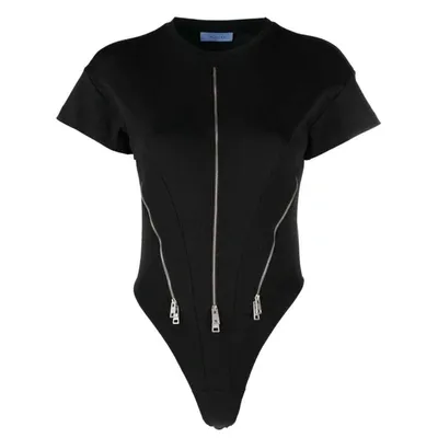 Mugler Bodysuits In Black