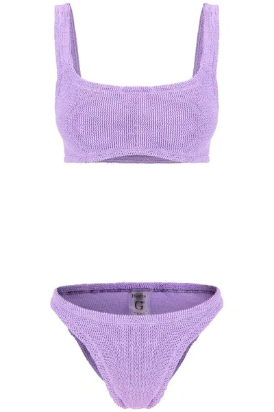 Hunza G . Gigi Bikini Set In Purple