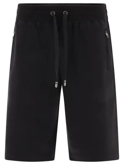 Dolce & Gabbana Cotton-blend Shorts In Black  