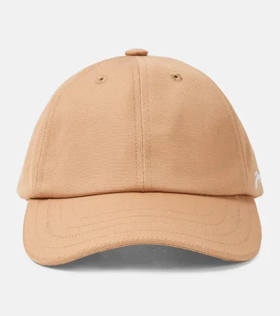 Jacquemus Canvas Baseball Cap In Beige