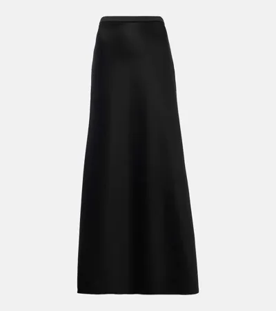 Max Mara Clavier Jersey Maxi Skirt In Black