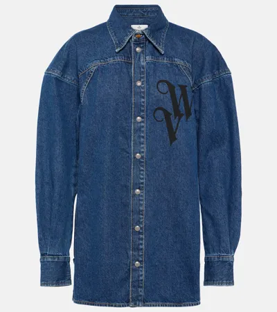 Vivienne Westwood Spray Vw Football Shirt In Blue