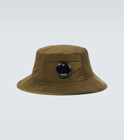 C.p. Company Chrome-r Bucket Hat In Ivy Green 683