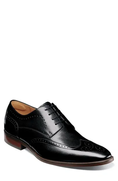 Florsheim Sorrento Wingtip Derby In Black