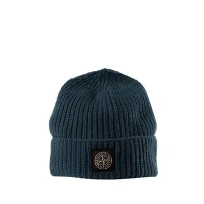 Stone Island Petroleum Cap In Blue