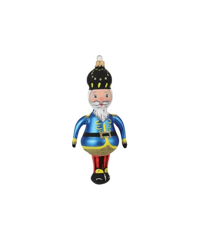 Vietri Nutcrackers Figural Blue Christmas Ornament