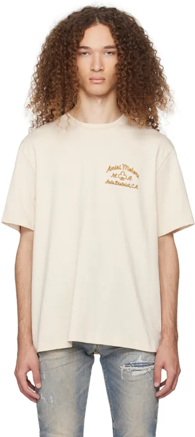 Amiri Motors Cotton Jersey T-shirt In Neutrals