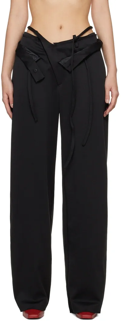 Ottolinger Black Double Waistband Trousers