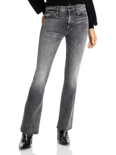 Mother The Weekender Fray Jeans Gray In Grey