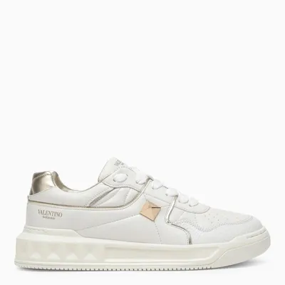 Valentino Garavani One Stud Low-top Calfskin Sneaker Woman White 40.5