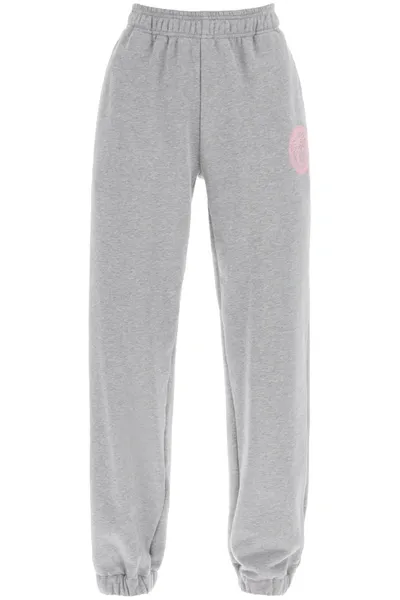 Versace Medusa Motif Track Pants In Gray