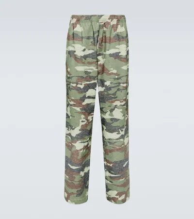 Acne Studios Khaki & Brown Crystal-cut Sweatpants In Ab6 Khaki Green