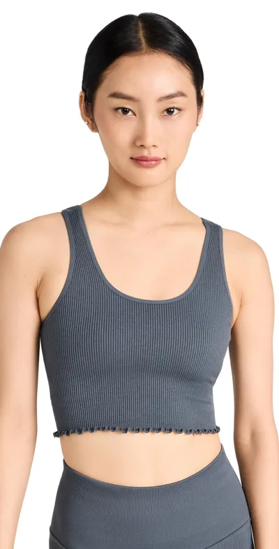 Spiritual Gangster Amor Crop Tank Slate