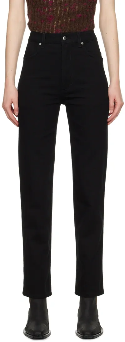 Eckhaus Latta Black Straight-leg Jeans