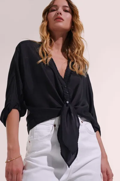 Poupette St Barth Shirt Azia In Black