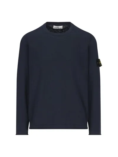 Stone Island Logo Patch Crewneck Sweatshirt